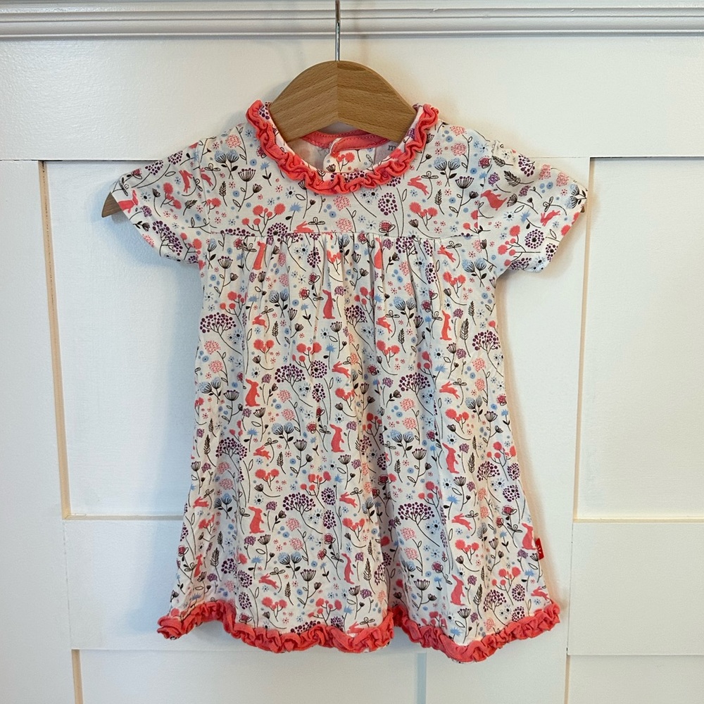 Magnetic Me Floral and Bunny Dress 3-6 Month Dress